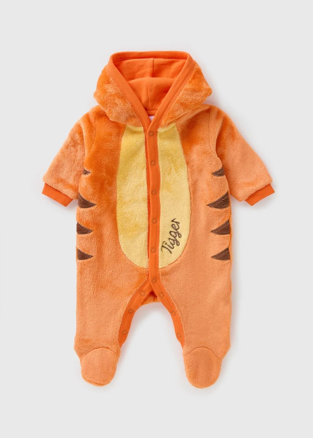 Winnie The Pooh Baby Orange Tigger Pramsuit (Newborn-18mths) - Up to 1 Month Image 1