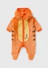 Winnie The Pooh Baby Orange Tigger Pramsuit (Newborn-18mths) - Up to 1 Month Image 1