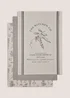 3 Pack Kitchen Co Veg Print Tea Towels Image 1