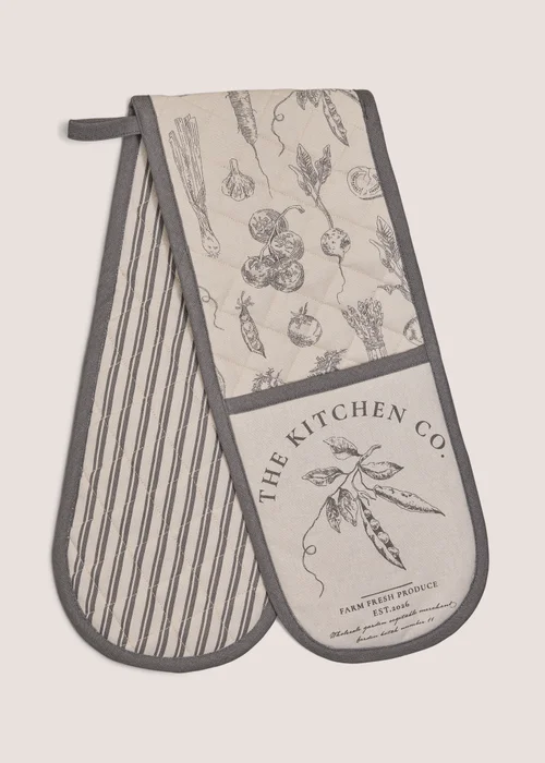 Kitchen Co Veg Print Oven Gloves Image 1