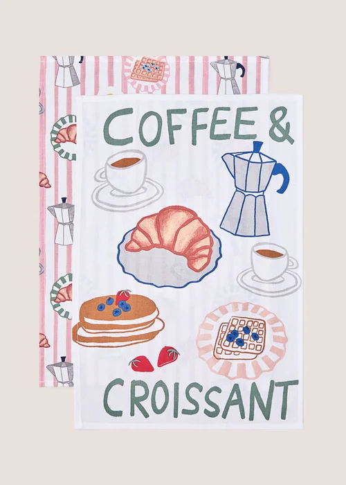 2 Pack Breakfast Tea Towel Pack Image 1