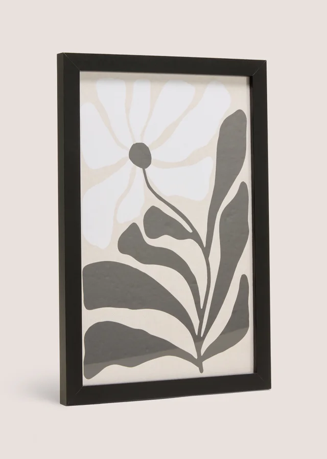 White One Flower Wall Art