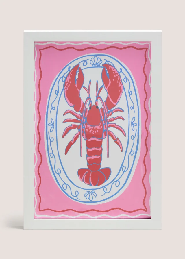 Pink Lobster Wall Art