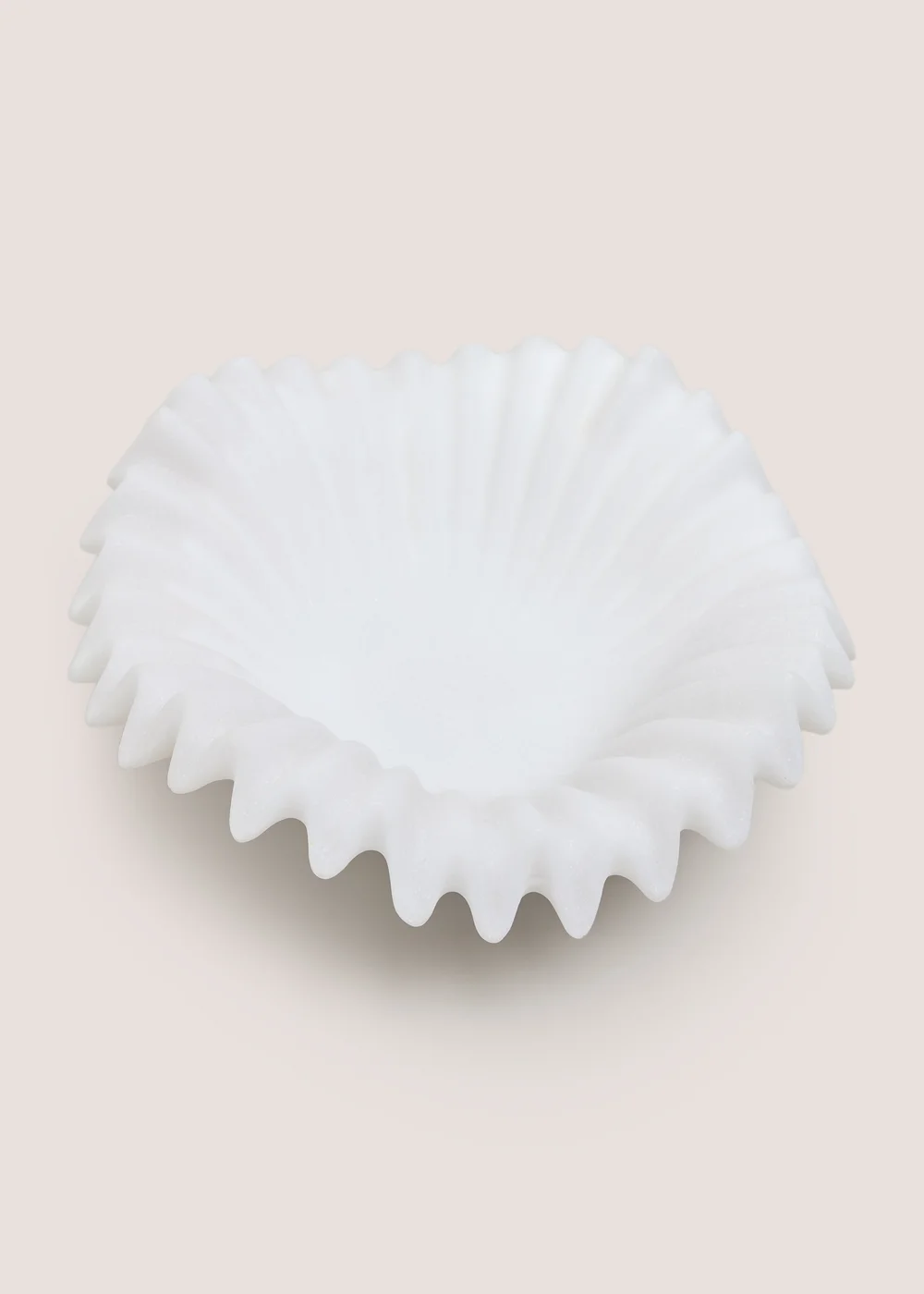 White Rib Wavy Bowl Image 2