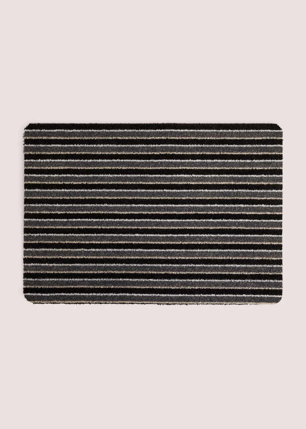 Grey Costa Stripe Small Mat Image 1