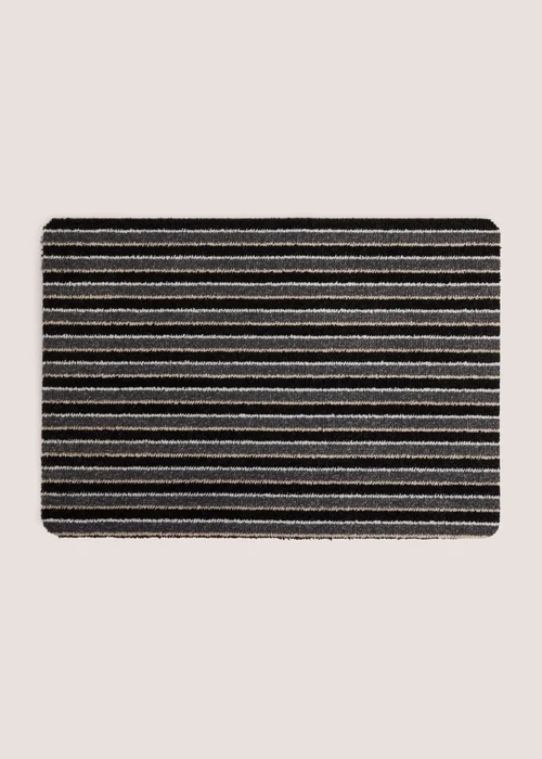 Grey Costa Stripe Small Mat Image 1