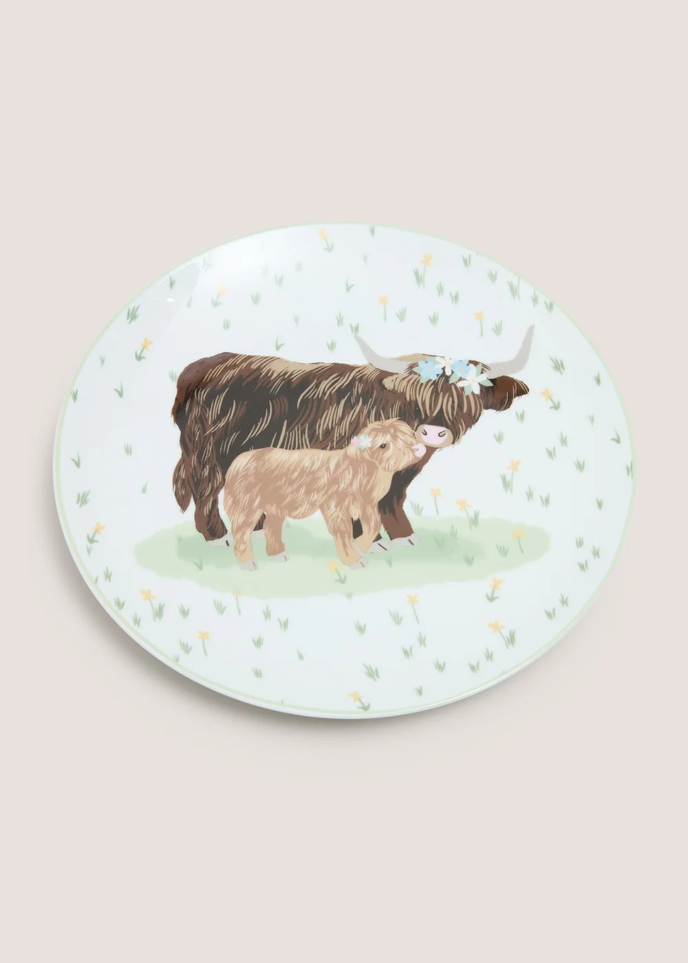 Highland Cow Dinner Plate Image 1