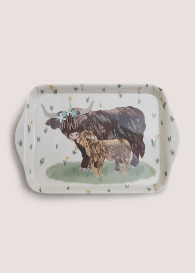 Highland Cow Tea Tray