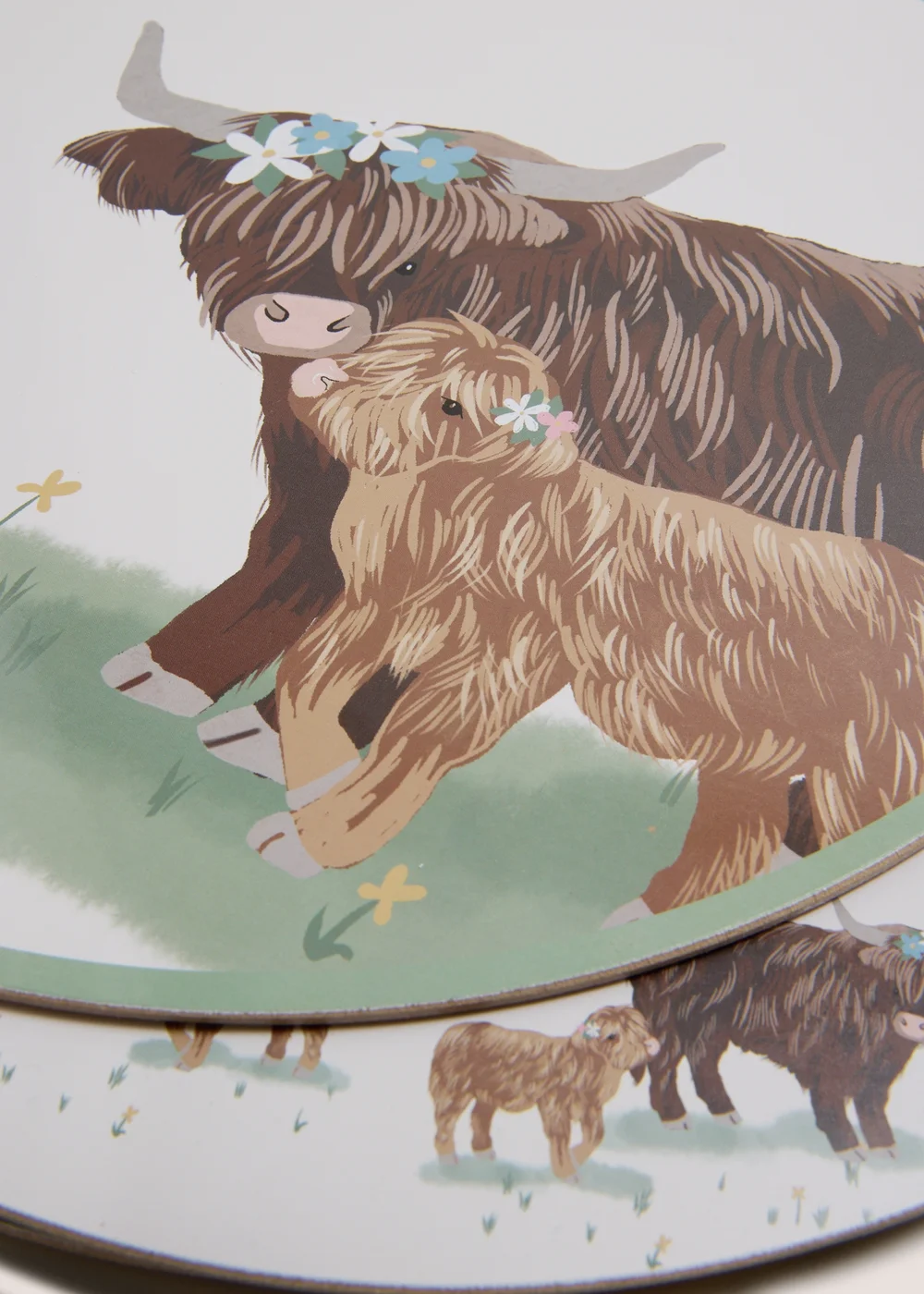 4 Pack Highland Cow Placemats Image 2