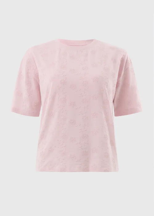 Pink Embroidered Box Top - L Image 2