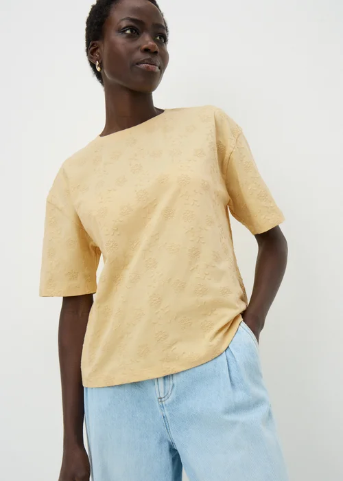 Butter Embroidered Box Top - Small Image 1