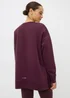 Souluxe Burgundy Graphic Sweatshirt - Small Image 2