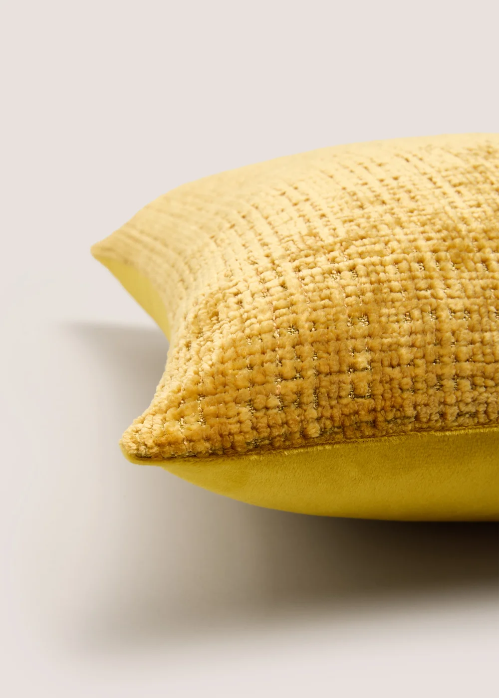 Yellow Textured Cushion Image 2