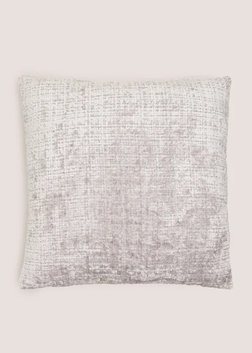 Grey Textured Cushion Image 1