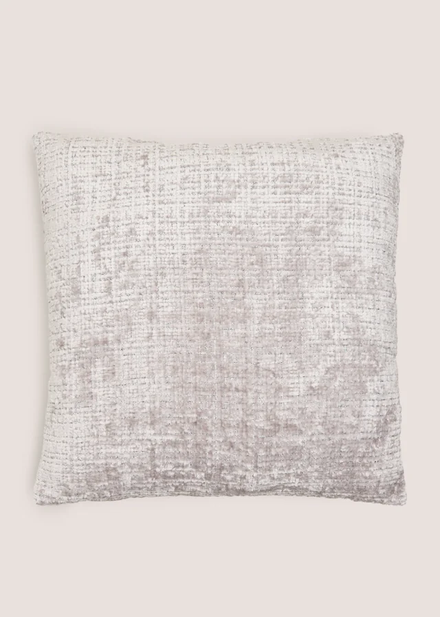 Grey Textured Cushion