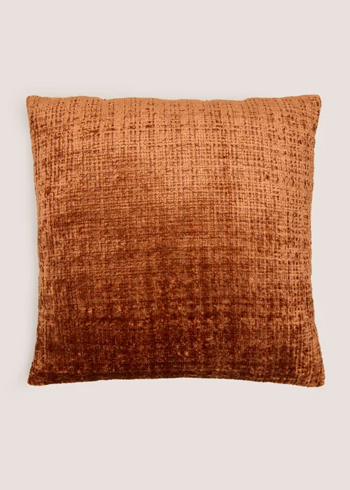 Orange Textured Cushion Image 1