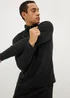 Souluxe Black 1/4 Zip Base Layer Fleece - Small Image 2