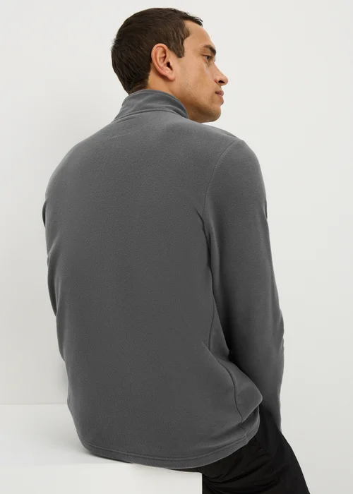 Souluxe Grey 1/4 Zip Base Layer Fleece - Small Image 3