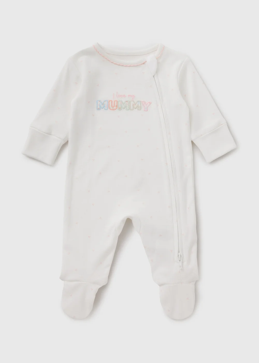 Cream Mother's Day Sleepsuit - First Size Image 1