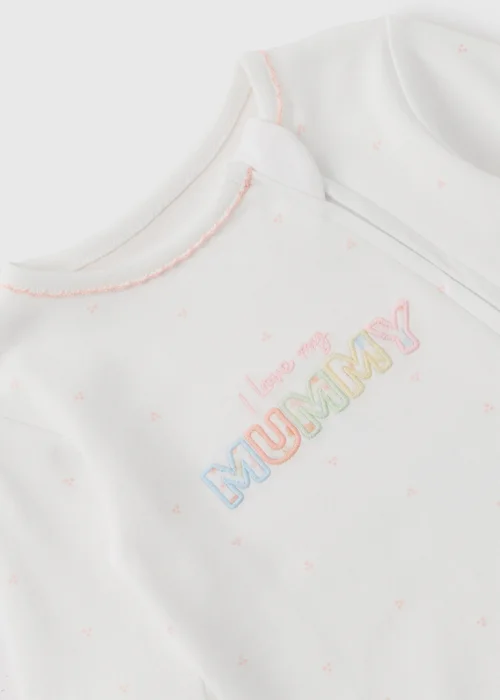 Cream Mother's Day Sleepsuit - First Size Image 2
