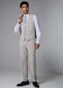 Taylor & Wright Langham Stone Herringbone Suit Waistcoat - Extra small Image 2