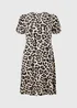 Brown Leopard Print Supersoft Mini Dress - Size 8 Image 1