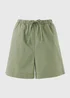 Khaki Pull On Shorts - Size 8 Image 4