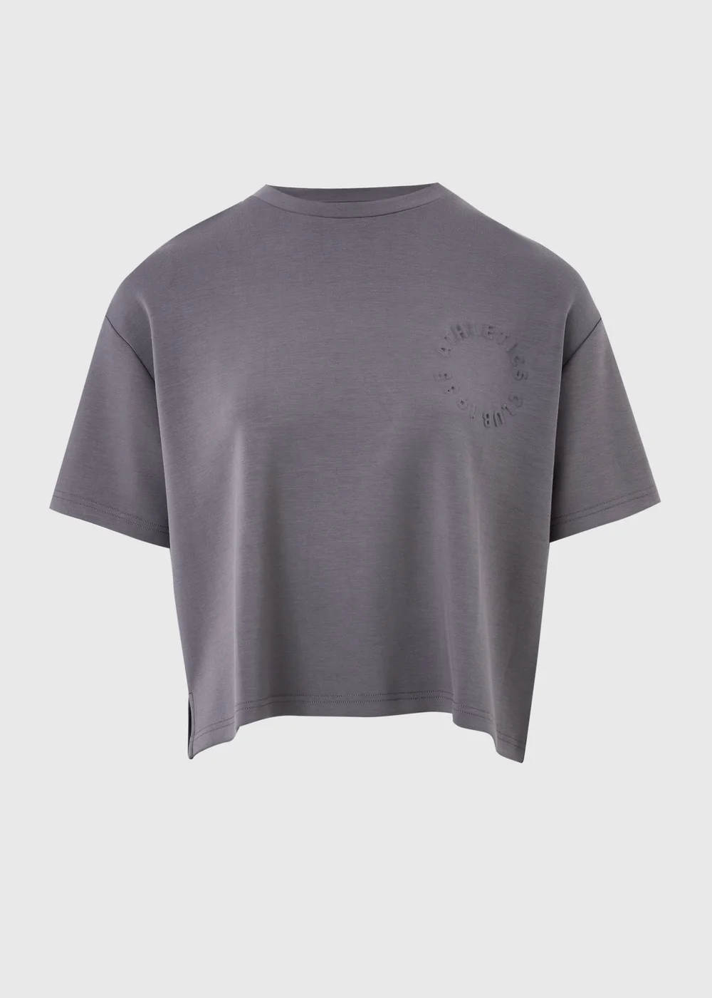 Souluxe Grey Embossed Slogan Sports T-Shirt - L Image 4
