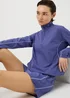 Souluxe Blue Piped Half Zip Co Ord Sports Top - Small Image 1