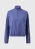 Souluxe Blue Piped Half Zip Co Ord Sports Top - Small Image 4