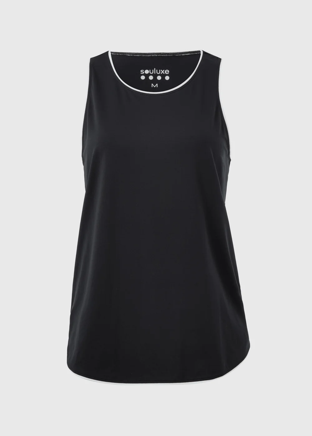 Souluxe Black Piped Vest Top - M Image 4