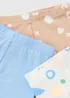 3 Pack Baby Multicolour Shape Leggings (Newborn-23mths) - Up to 1 Month Image 2
