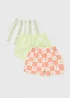 3 Pack Baby Green Holiday Shorts (Newborn-23mths) - Up to 1 Month Image 1