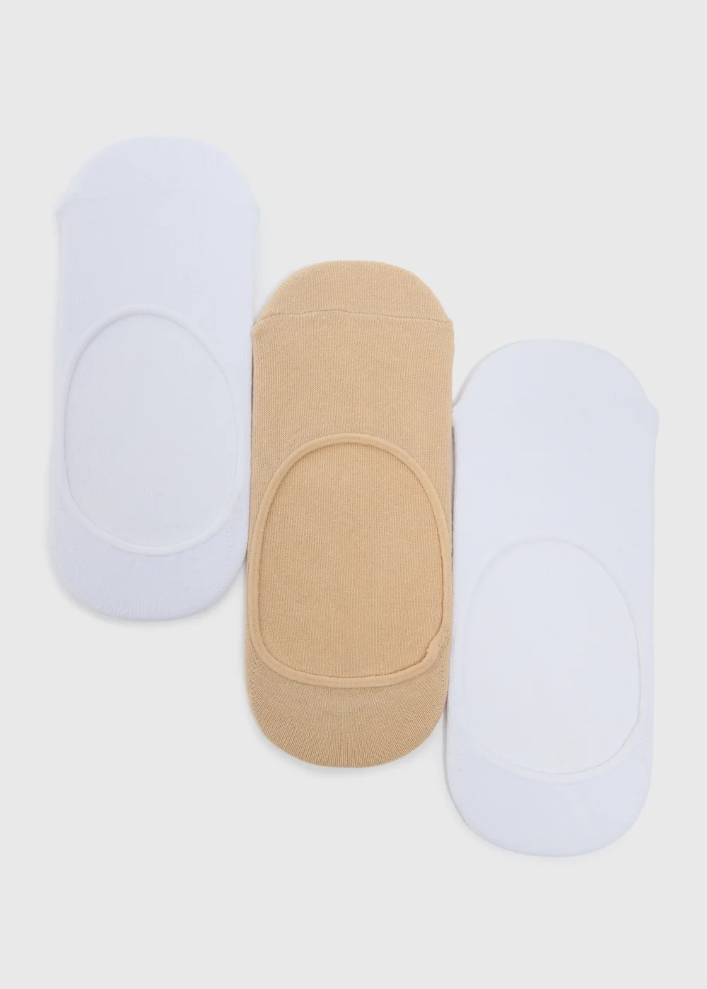 3 Pack Neutral No Show Trainer Liner Socks - Sizes 3-5 .5 Image 1