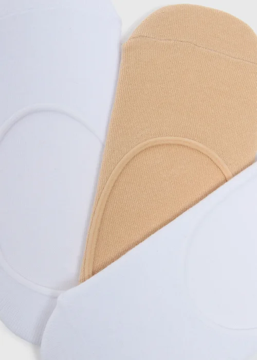 3 Pack Neutral No Show Trainer Liner Socks - Sizes 3-5 .5 Image 2