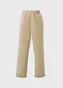 Camel Pull On Tapered Trousers - Size 8 Image 4