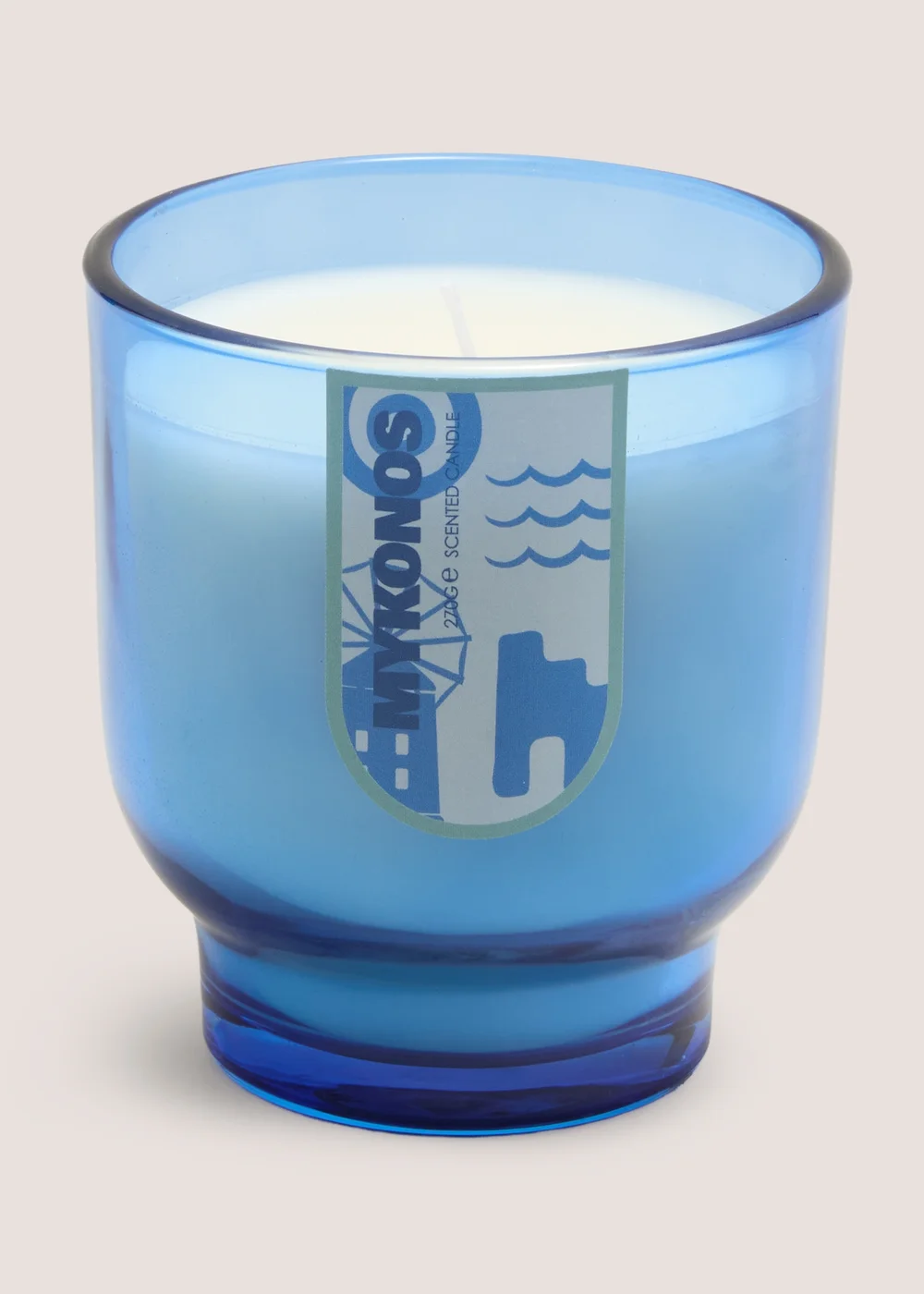 Blue Mykonos Candle Image 1