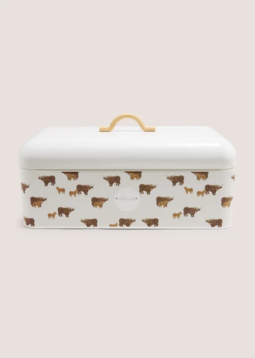 Highland Cow Bread Bin Image 1