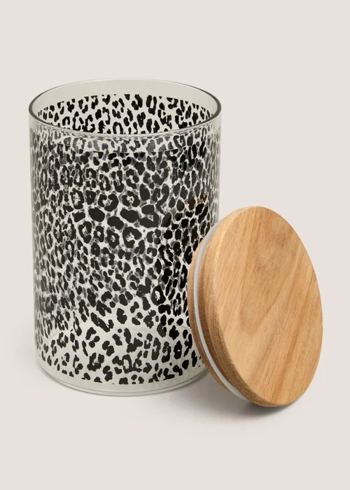 Leopard Print Glass Jar Image 2