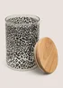 Leopard Print Glass Jar Image 2