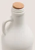White Stoneware Bottle Image 2