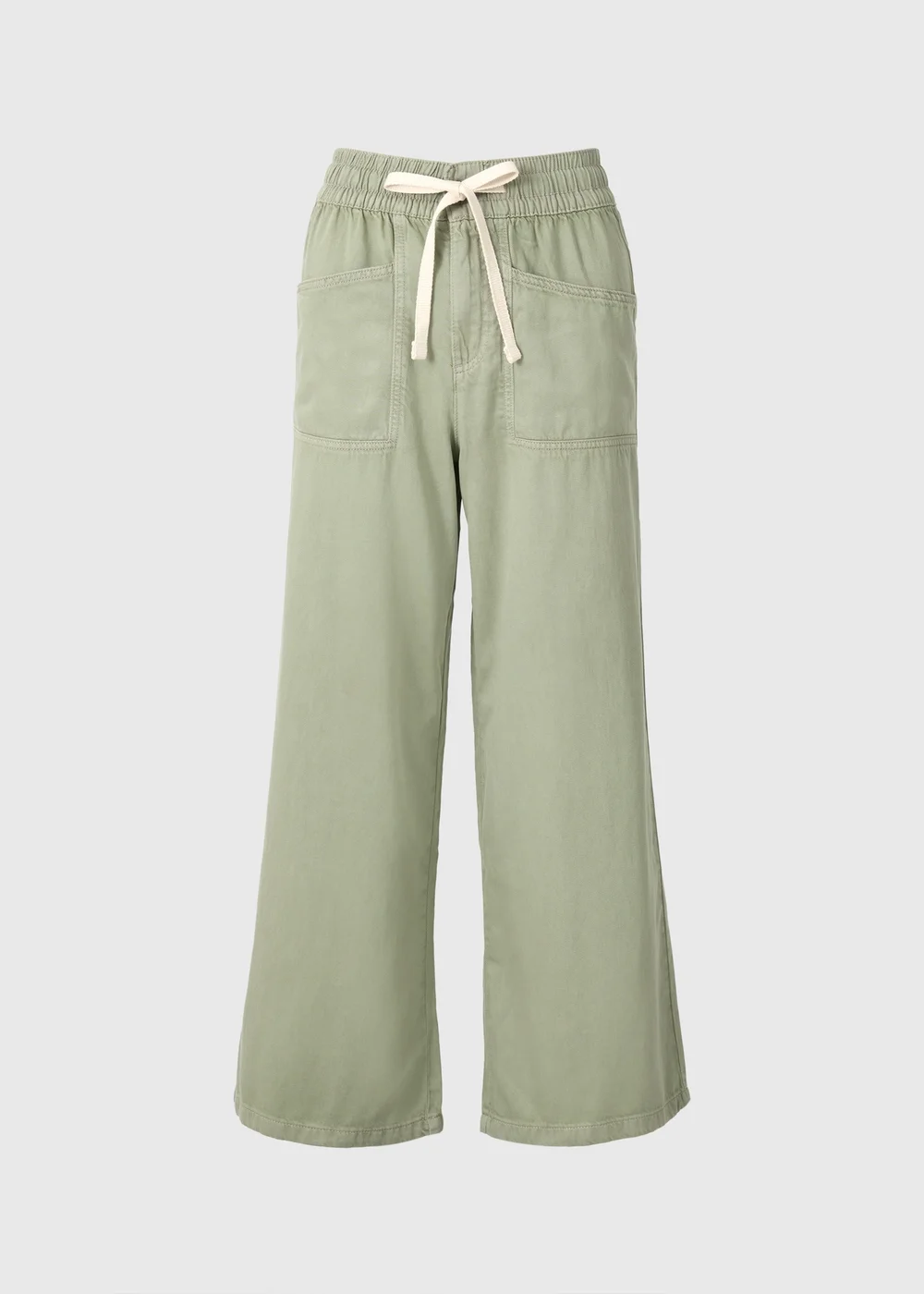 Sage Green Utility Wide Leg Trousers - 22/L33 Image 4