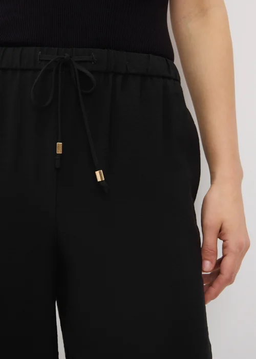 Black Twill Straight Leg Trousers - 22 Image 3