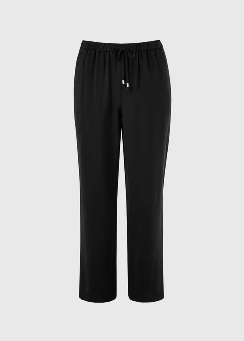 Black Twill Straight Leg Trousers - 22 Image 4