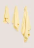 Yellow 100% Egyptian Cotton Towels - Hand Towel Image 1