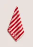 Red Stripe Mon Cheri Hand Towel - Hand Towel Image 1