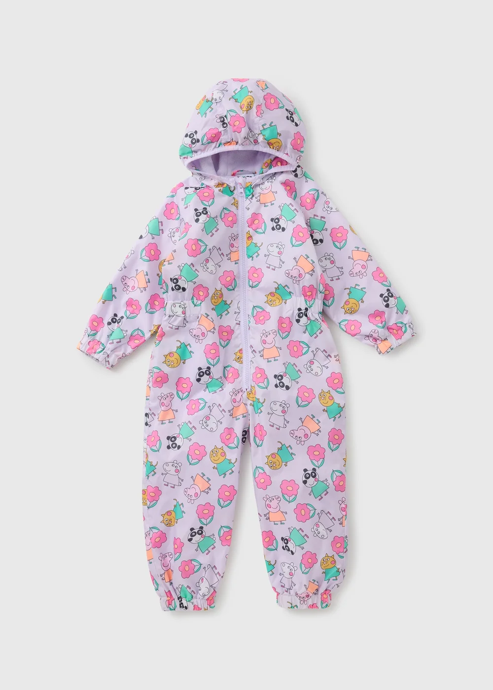 Peppa Pig Girls Lilac Puddlesuit (1-7yrs) - 1 to 1 half years Image 1