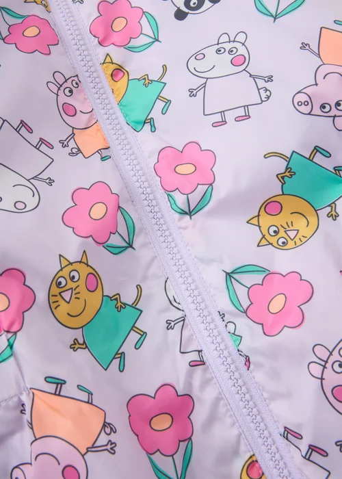 Peppa Pig Girls Lilac Puddlesuit (1-7yrs) - 1 to 1 half years Image 2