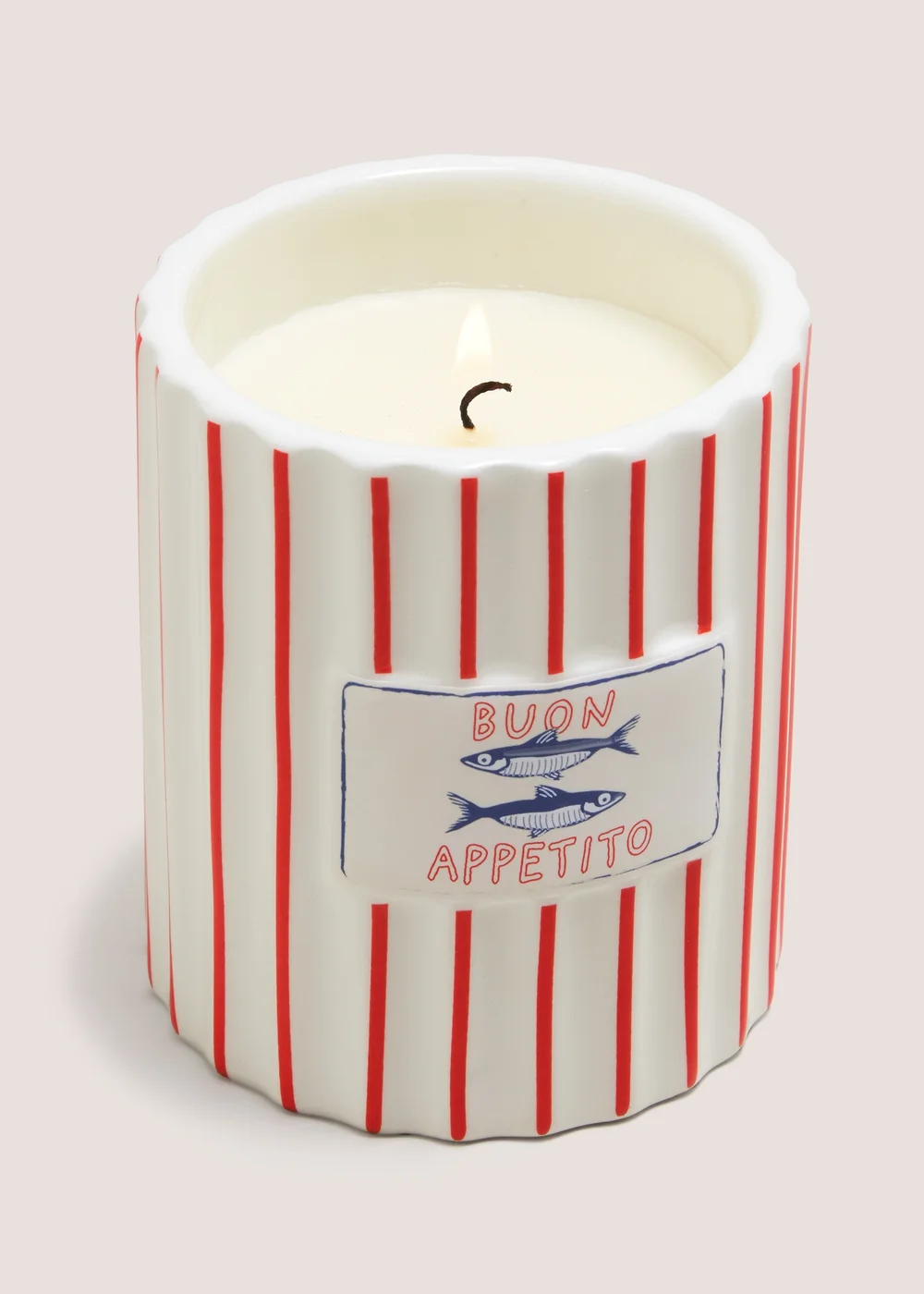 Buon Appetito Stripe Candle Image 2