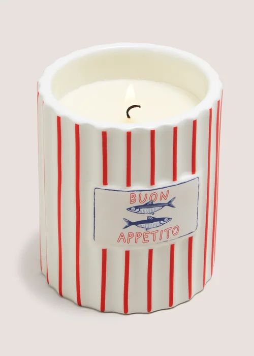 Buon Appetito Stripe Candle Image 2
